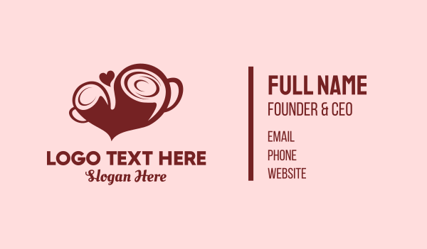 Coffee Love Business Card Design Image Preview