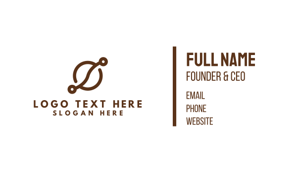 Coffee Bean Tech Business Card Design Image Preview