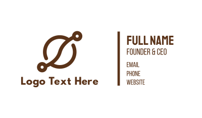 Coffee Bean Tech Business Card Image Preview
