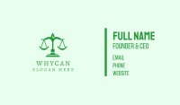 Green Leaf Justice  Business Card Image Preview