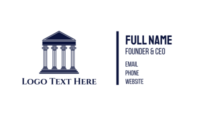Greek Facade Business Card Image Preview