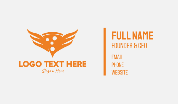 Hot Pizza Wings Business Card Design Image Preview