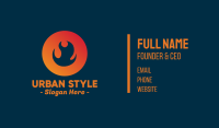 Flame Fire Circle Business Card Image Preview