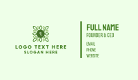 Green Organic Lettermark Business Card Image Preview