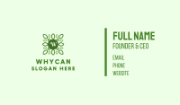 Green Organic Lettermark Business Card Image Preview