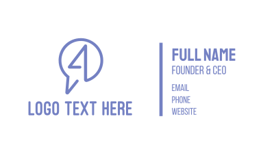Messaging Number 4 Business Card