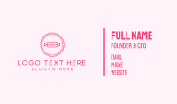 Pink Candy Sweet Monoline Business Card Image Preview