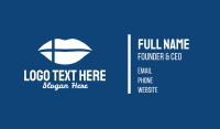 Finland Flag Lips Business Card Image Preview