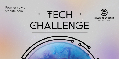 Minimalist Tech Challenge Twitter Post Image Preview