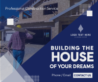 Building Home Construction Facebook Post Design