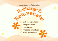 Practice Relaxation Tips Postcard Image Preview