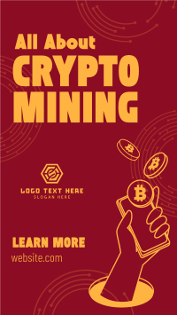 Tech Crypto Mining Instagram Reel Design