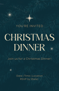 Minimalist Christmas Dinner Invitation Preview
