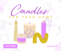 Fancy Candles Facebook Post Design