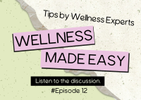 Easy Wellness Podcast Postcard Image Preview