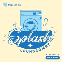 Splash Laundromat Instagram Post Design