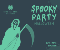 Spooky Party Facebook Post Design