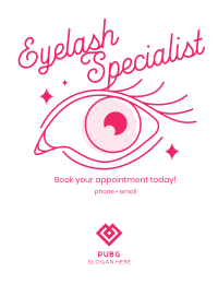 Eyelash Specialist Poster Design