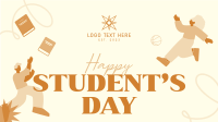 Bookish Students Day Animation Design