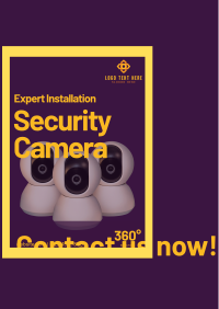 Security Camera Installation Poster Design