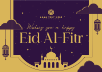 Mosque Eid Al Fitr Postcard Image Preview