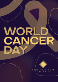 Gradient World Cancer Day Flyer Image Preview