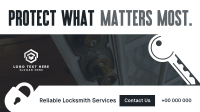 Corporate Locksmith Services Facebook Event Cover Design