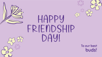Floral Friendship Day Facebook event cover Image Preview
