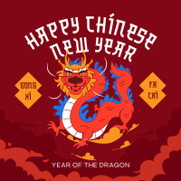 Chinese Dragon Year Instagram post Image Preview