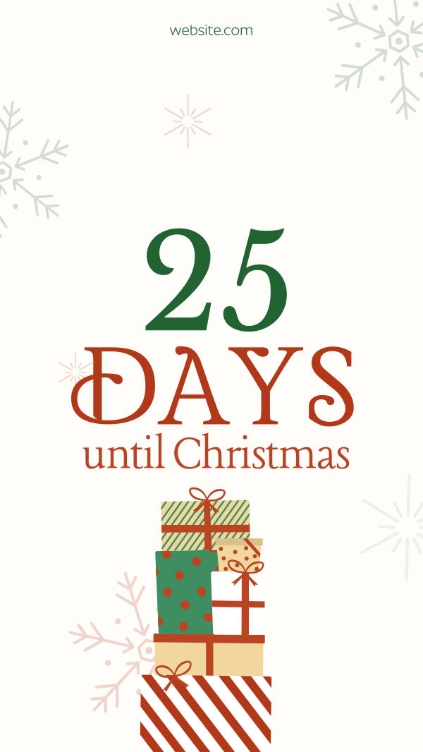 Christmas Countdown Facebook Story Design Image Preview