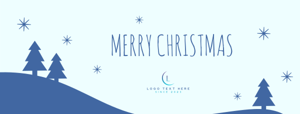 Starry Christmas Facebook Cover Design Image Preview