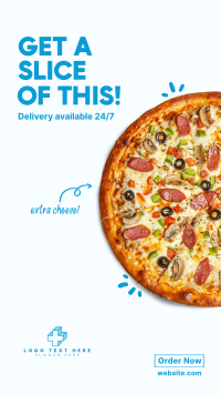 Pizza Slice Facebook Story Design