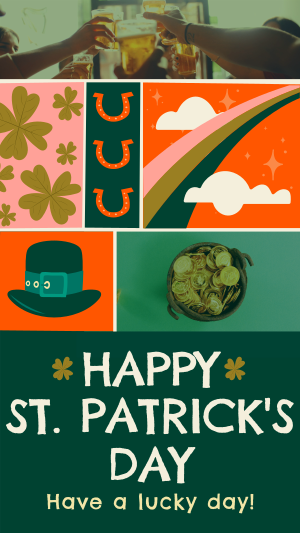 Rustic St. Patrick's Day Greeting Instagram story Image Preview