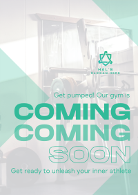 Fitness Gym Opening Soon Poster Image Preview