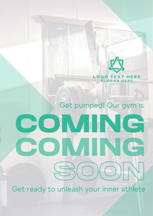 Fitness Gym Opening Soon Poster Image Preview