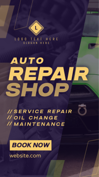 Trusted Auto Repair Facebook Story Design