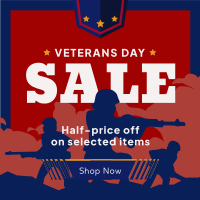 Remembering Veterans Sale Instagram Post Design