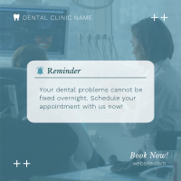 Dental Appointment Reminder Linkedin Post Design