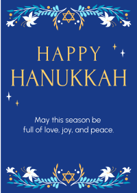 Celebrating Hanukkah Poster Design