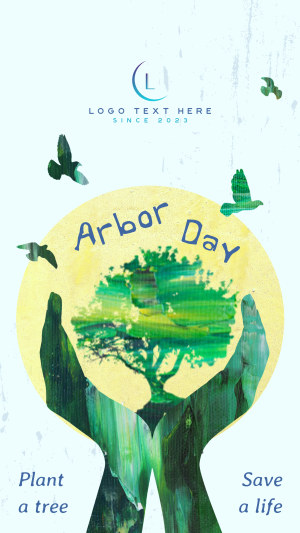 Creative Arbor Day Instagram story Image Preview