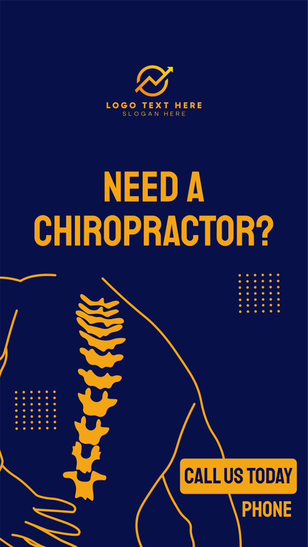 Book Chiropractor Services Instagram Story Design Image Preview
