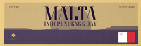 Malta Independence Day Landmark Twitter Header Image Preview