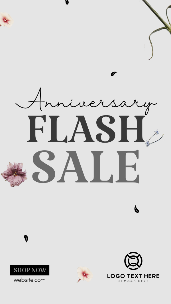 Anniversary Flash Sale Facebook Story Design Image Preview