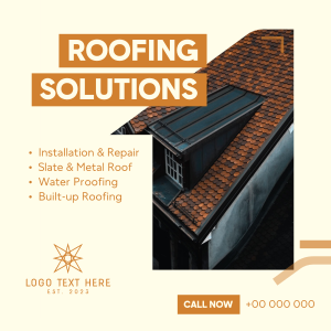 Roofing Solutions Instagram post Image Preview