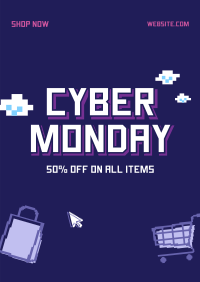 Pixel Cyber Monday Poster Image Preview