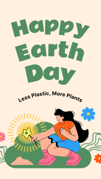 Plant a Tree for Earth Day Instagram story Image Preview