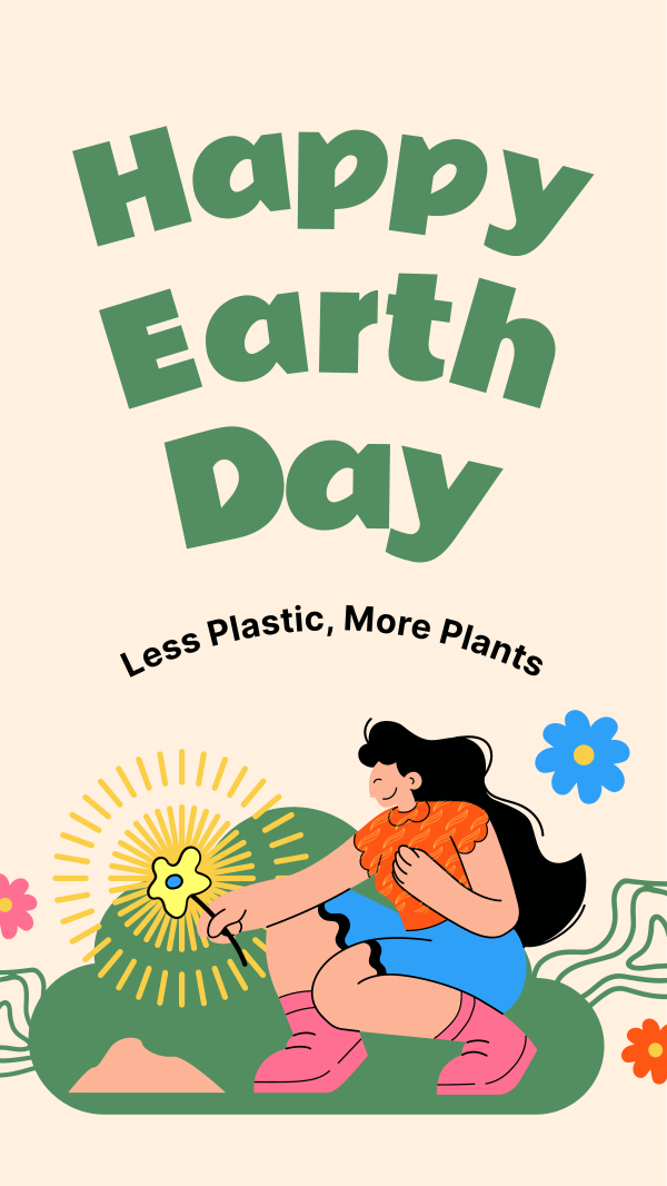 Plant a Tree for Earth Day Instagram Story Design Image Preview