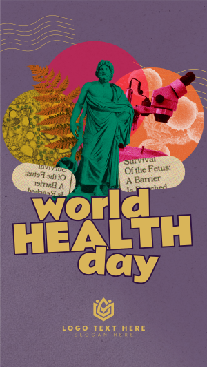 World Health Day Collage Instagram story Image Preview