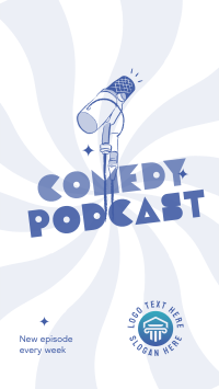 Comedy Podcast Instagram Story Design