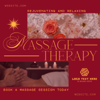 Sophisticated Massage Therapy Instagram Post Design